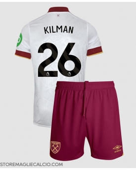 West Ham United Max Kilman #26 Maglia Gara Terza Repliche 2024-25 Bambino Maniche Corte West Ham United Max Kilman #26 Maglia Gara Terza Repliche 2024-25 Bambino Maniche Corte